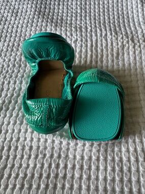 Tieks Teal Foldable Ballet Flats
